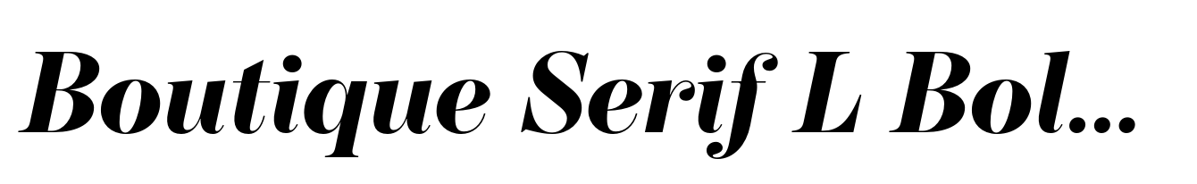 Boutique Serif L Bold Italic